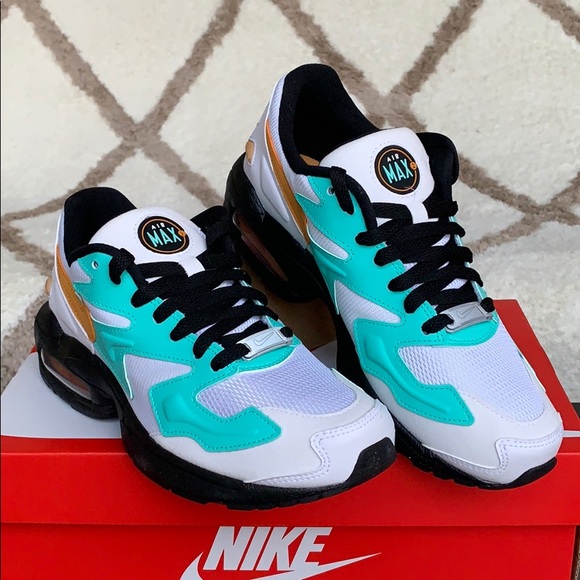 W NIKE AIR MAX2 LIGHT WHITE/AMBER RISE-AURORA GREE - Picture 4 of 16